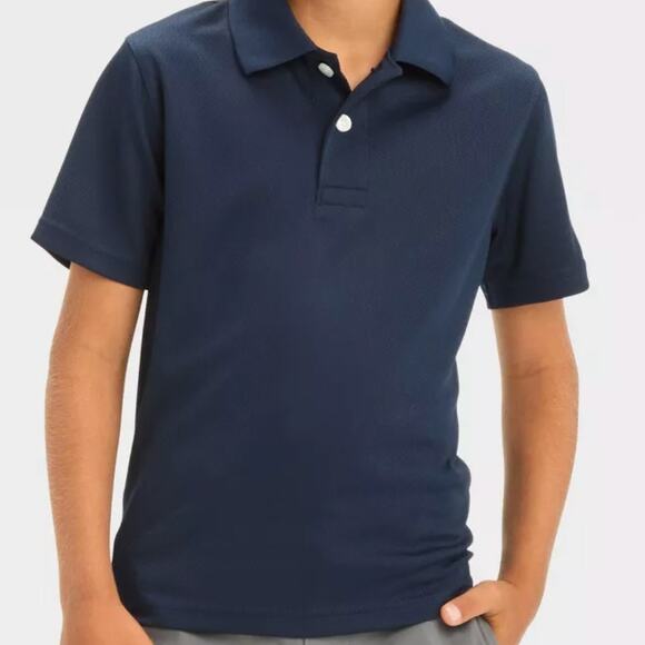 Cat & Jack School Uniform Navy Blue Short-Sleeve Polo Shirt Youth XL (16/18) - Picture 5 of 6